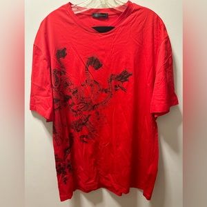 Versace Mens Red T-shirt